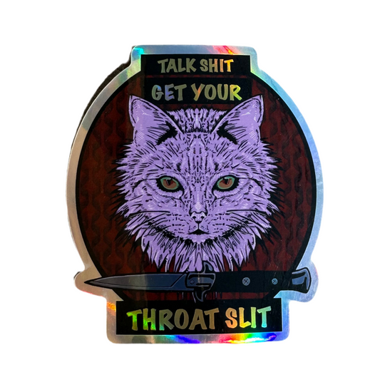 Talk Shit Cat Sticker pack(3)