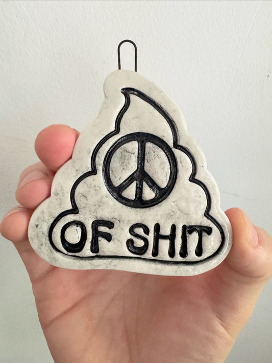 Peace of shit ornament
