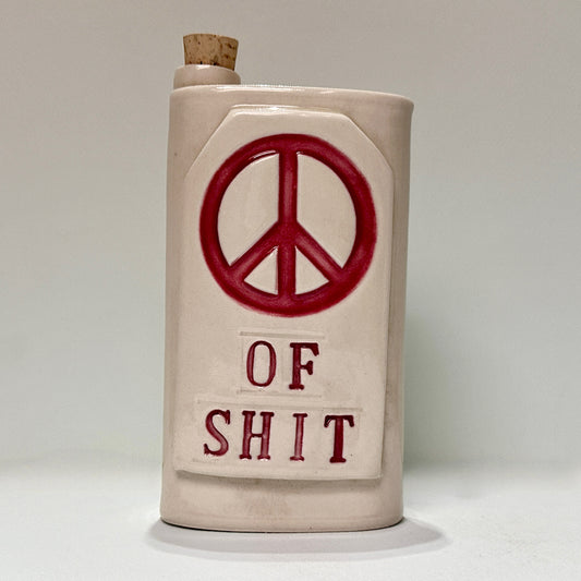 Red Peace Flask