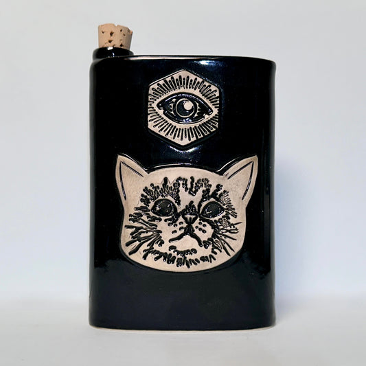 Black Cat Eye Flask