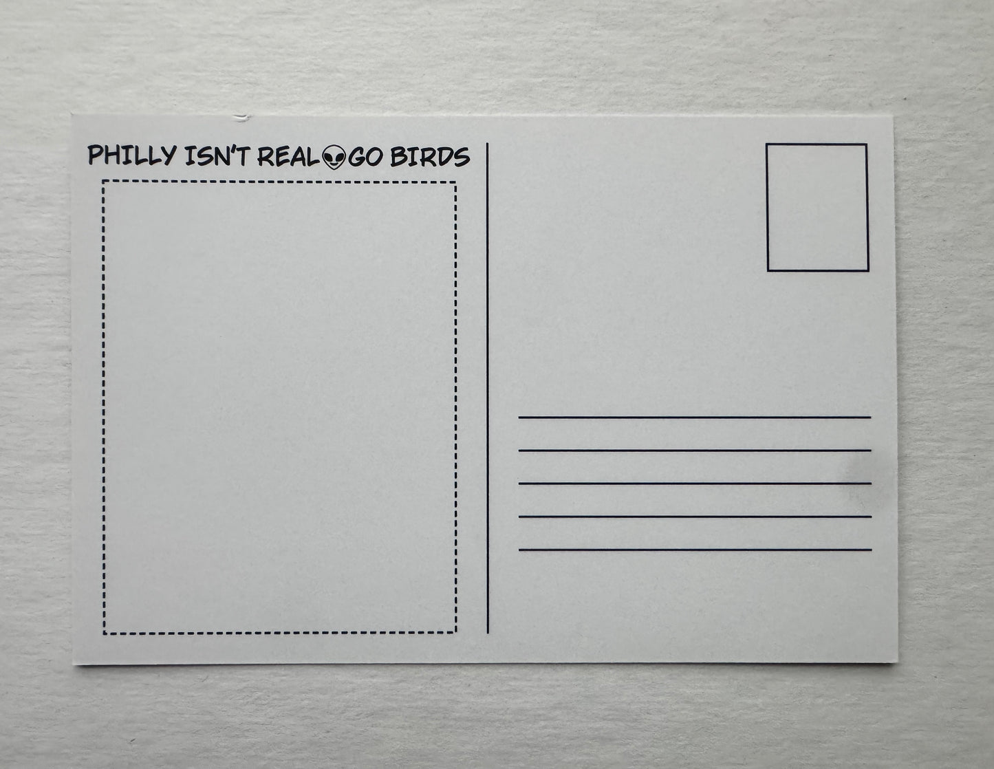 Greetings from Philadelphia postcard