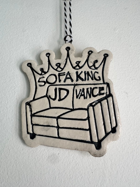 Sofa King JD Vance ornament