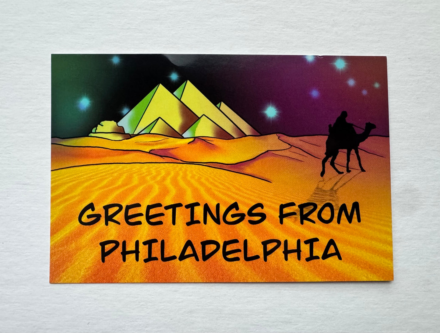 Greetings from Philadelphia postcard