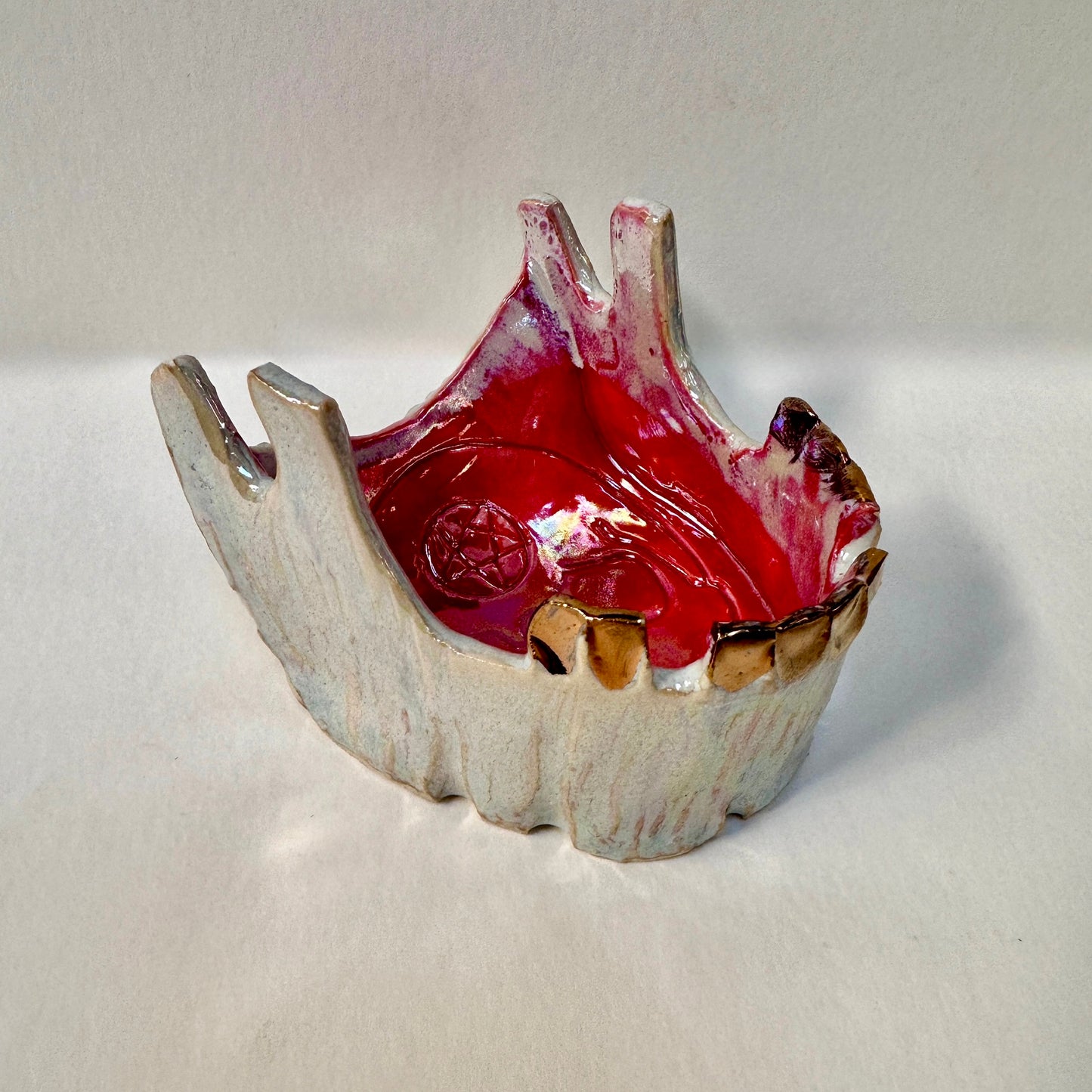 Red Skull Jawbone Tray